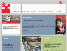 Tablet Screenshot of lisa-blum.de